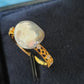 'Wild' Genuine Australian south sea Keshi pearl 18k gold Balletcore ring