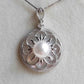 Genuine Japanese akoya pearl & mother of pearl necklace
