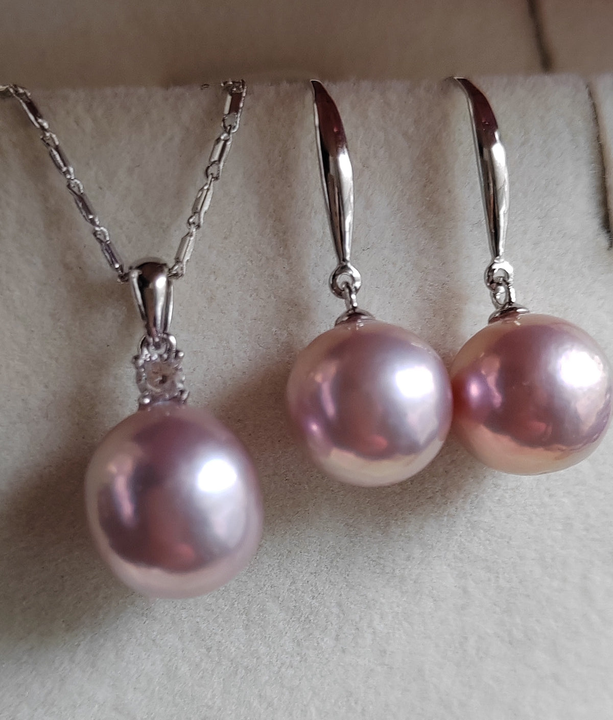 10.7-11mm Genuine freshwater pearl jewellry set