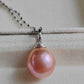 'Chocolate' pendant genuine freshwater pearl 11.7mm