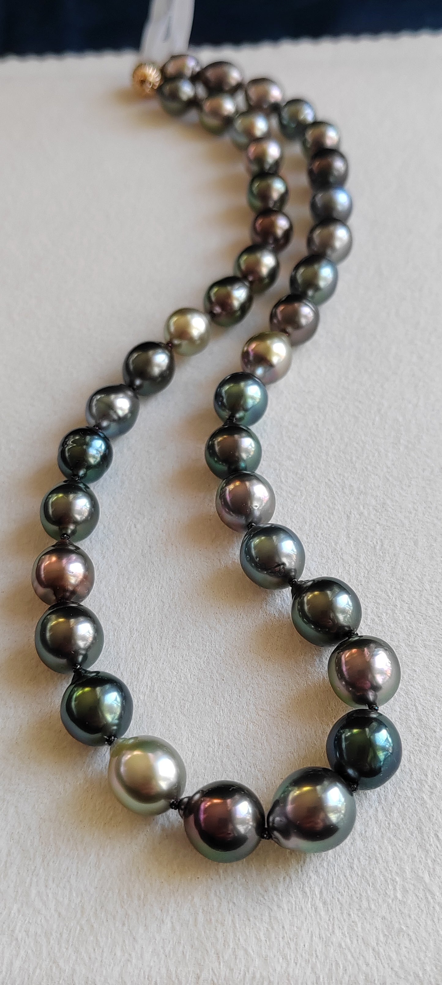 Rare release Rikitea Tahitian sea pearl necklace 9-10.8mm
