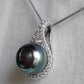 12.7mm Genuine tahitian south sea pearl elegant baroque necklace