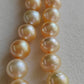 8-11.1mm Genuine golden south sea pearl necklace strand