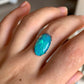 'Eau bleue' 4.52ct Natural Solid Australian Crystal opal 18x11x4mm