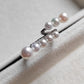 3.8-5.9mm Genuine freshwater pearls adjustable ring silver