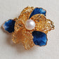 'Peony' brooch /pendant genuine south sea white pearl 9.1mm