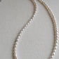 3.5-4mm Genuine freshwater keshi pearls classic necklace
