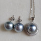 12-12.2mm Genuine tahitian sea pearls classic jewellry set