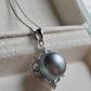 'Modern Rococo' necklace genuine tahitian south sea pearl 10.9mm