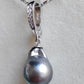 Classic Jewellry set Genuine tahitian sea pearls 10.2-10.4mm