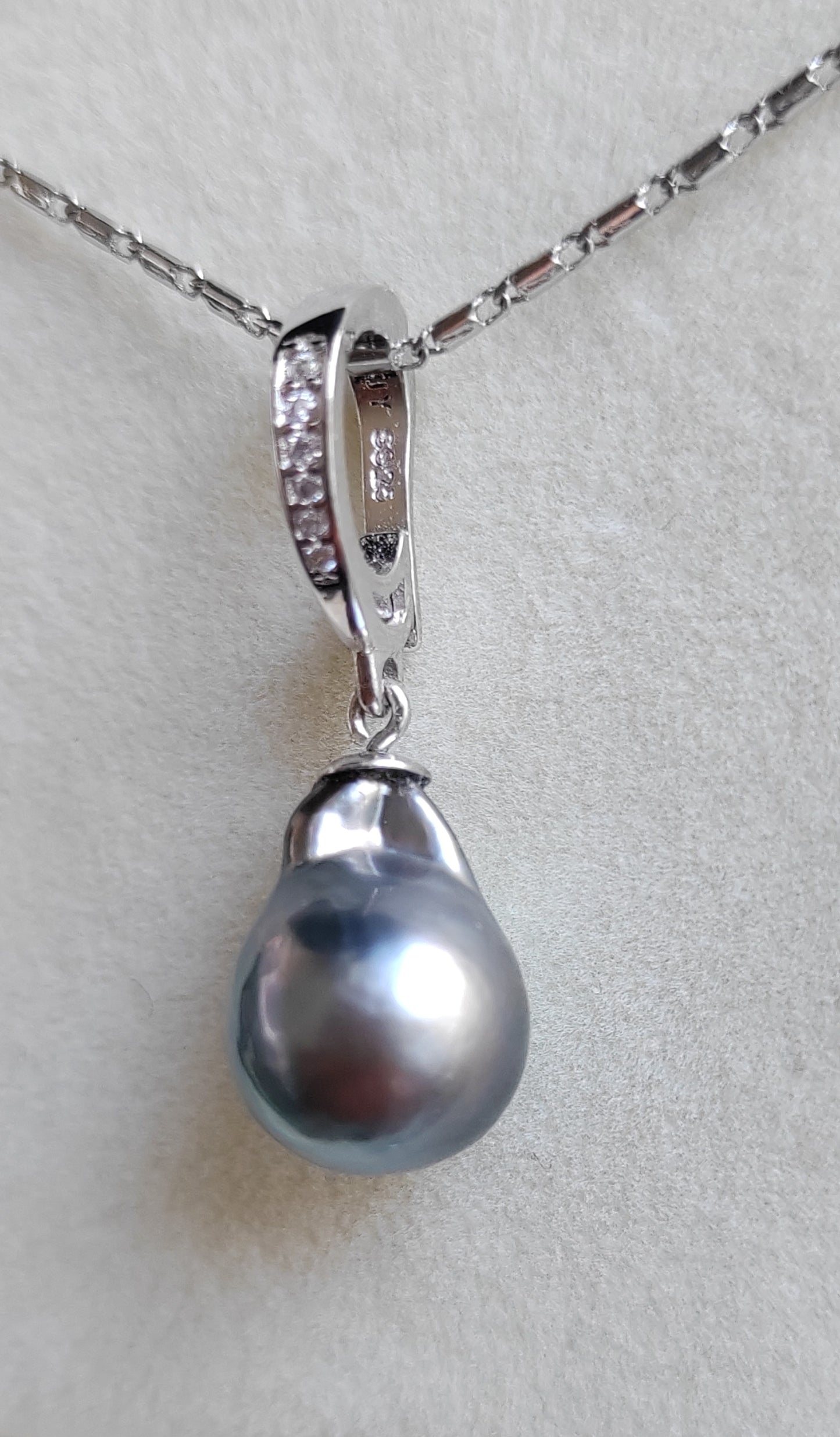 Classic Jewellry set Genuine tahitian sea pearls 10.2-10.4mm