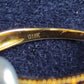 'Wild' Genuine Australian south sea Keshi pearl 18k gold Balletcore ring