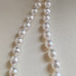 9-10.7mm Genuine south sea white pearl 14k gold necklace