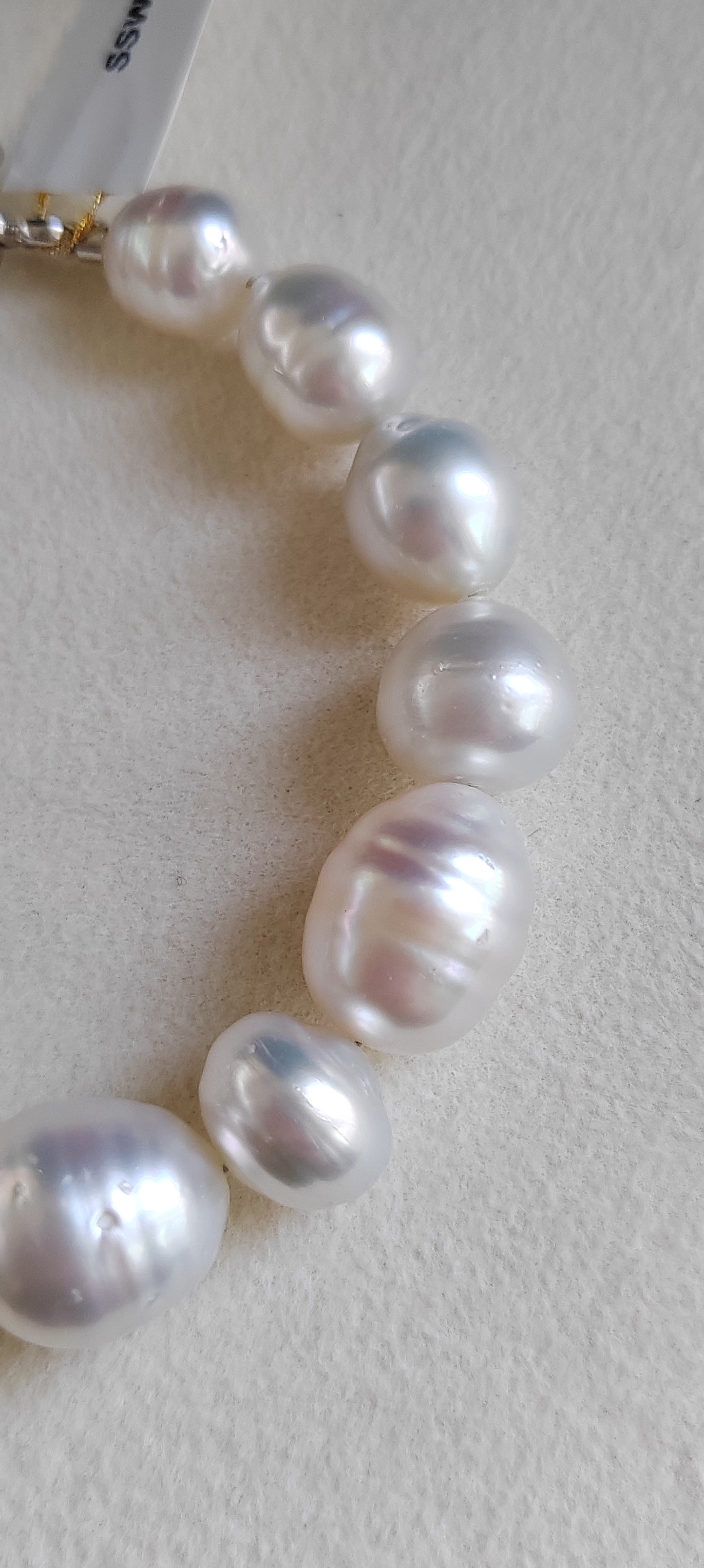 8.8-13.3mm Genuine south sea white pearl bracelet