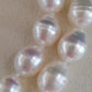 9-10.7mm Genuine south sea white pearl 14k gold necklace