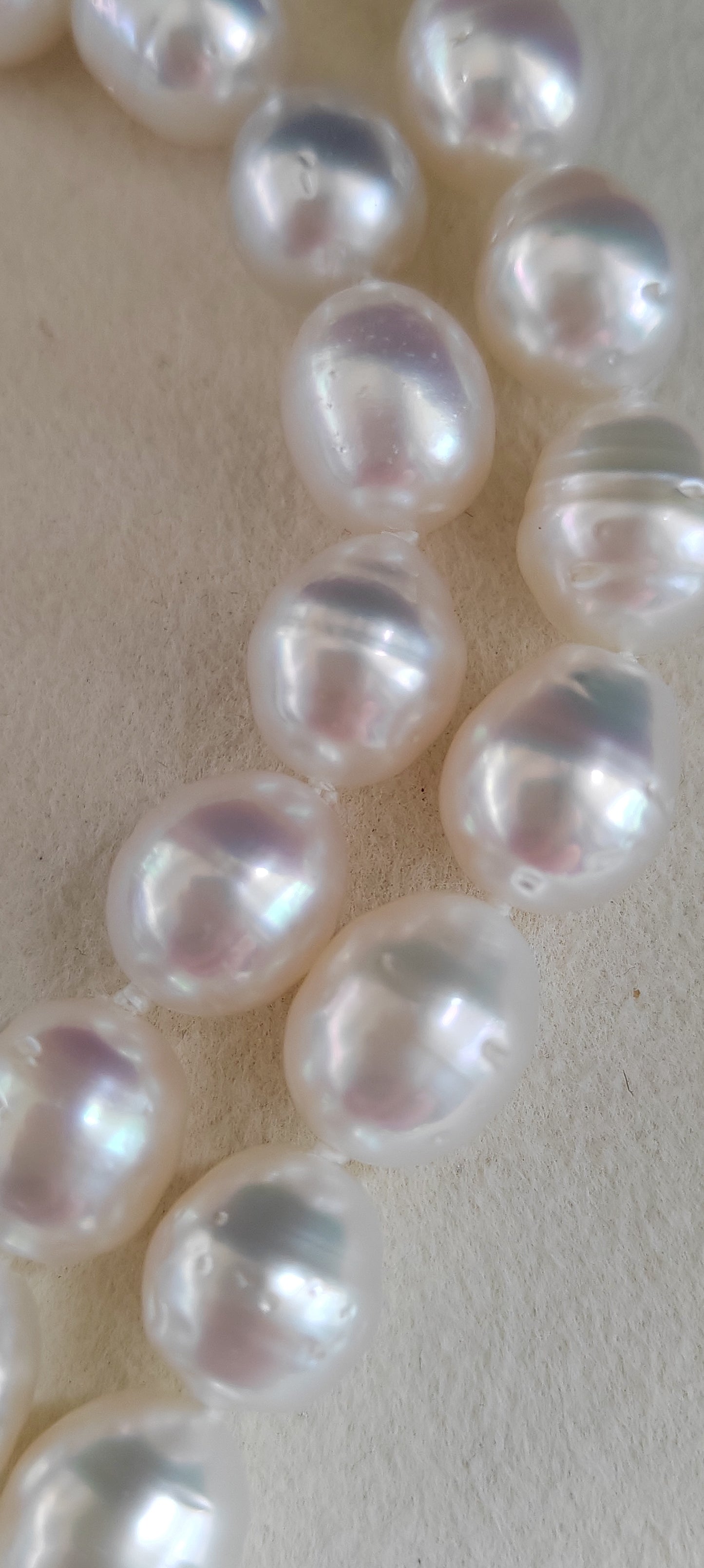 9-10.7mm Genuine south sea white pearl 14k gold necklace