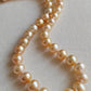 8-11.1mm Genuine golden south sea pearl necklace strand