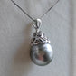 12.5mm Genuine tahitian south sea pearl necklace