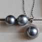 12-12.2mm Genuine tahitian sea pearls classic jewellry set