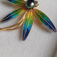 'Dragonfly' Genuine Tahitian sea pearl 9.3mm brooch