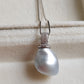 'Wild' Solitaire necklace Genuine Keshi south Sea white pearl 7ct