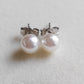 5.5-6mm Genuine Akoya Saltwater pearls every day earrings studs