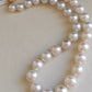 9.8-14.8mm Genuine south sea white pearls classic necklace