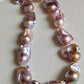 15.5-19.2mm Genuine freshwater pearl big baroque necklace