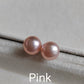 Sterling Silver pearl studs - Genuine freshwater button pearls