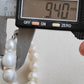 9.4-12.1mm Genuine south sea white pearls classic baroque bracelet