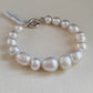 8.8-13.3mm Genuine south sea white pearl bracelet