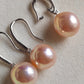 'Fairy Peach' Jewellery set Genuine freshwater pearls 11.8-12.2mm