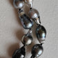8.3-12.7mm Genuine tahitian south sea pearl baroque necklace