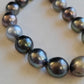 9.3-12mm Genuine Tahitian south sea pearls Baroque necklace
