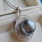 14.1mm Genuine tahitian sea pearl luxury necklace