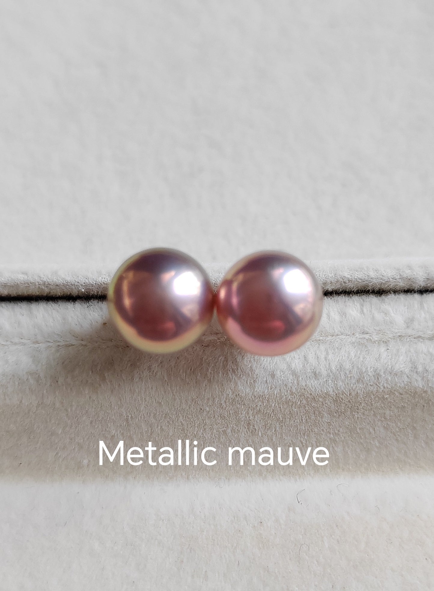 Sterling Silver pearl studs - Genuine freshwater button pearls