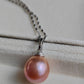 'Chocolate' pendant genuine freshwater pearl 11.7mm
