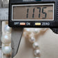 10-11.7mm Genuine freshwater pearls classic necklace silver