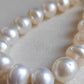 9.3-14.5mm Genuine south sea white pearls designer necklace