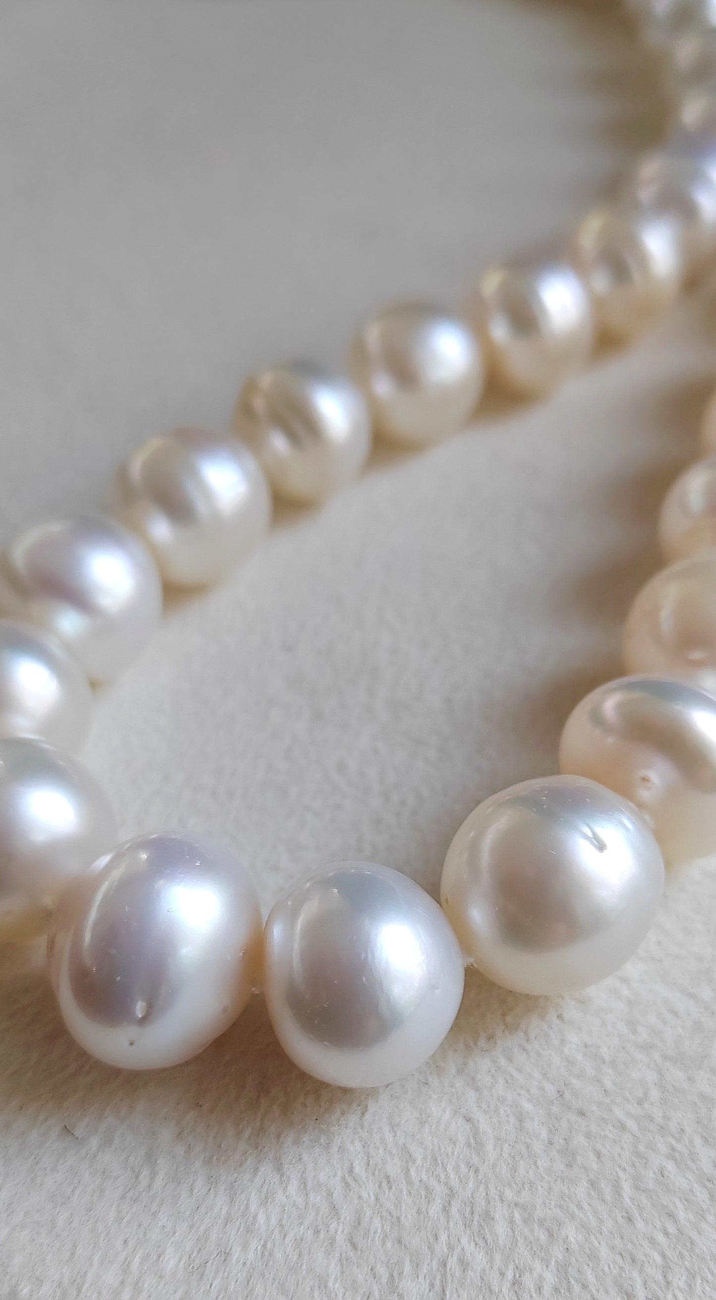 9.3-14.5mm Genuine south sea white pearls designer necklace