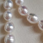 9-10.7mm Genuine south sea white pearl 14k gold necklace