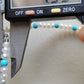 4.3-4.5mm Natural Turquoise freshwater pearls Necklace