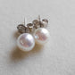 6-6.5mm Genuine Akoya Saltwater pearls every day earrings studs