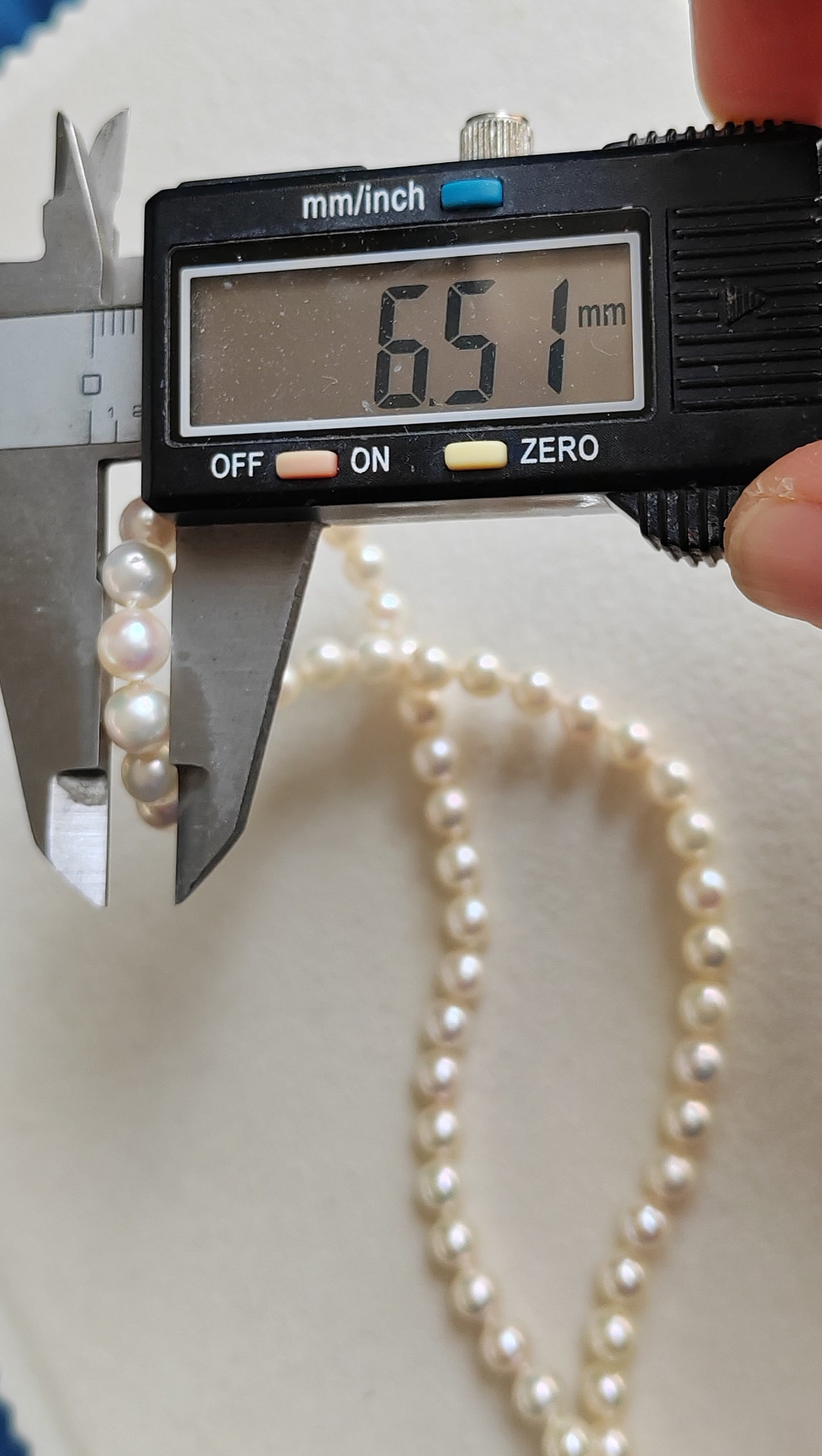 5.1-6.5mm Genuine Japanese akoya pearls classic necklace