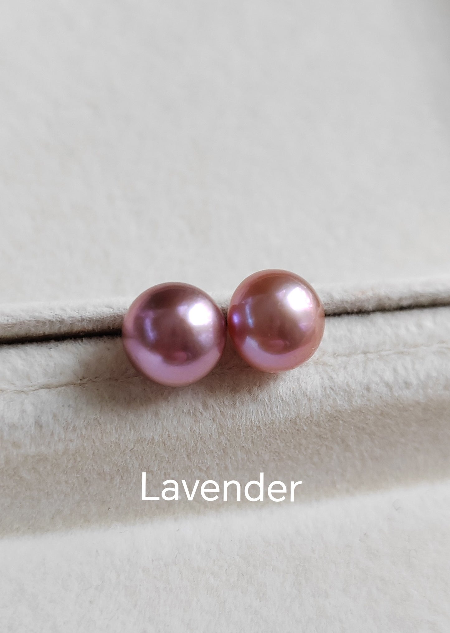 Sterling Silver pearl studs - Genuine freshwater button pearls