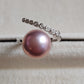 11.5mm Genuine freshwater pearl silver ring