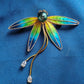 'Dragonfly' Genuine Tahitian sea pearl 9.3mm brooch