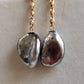 'Nuvole' 18k gold earrings genuine tahitian Keshi pearls timeless elegance