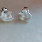 'Wild' earrings studs genuine white south sea Keshi pearls