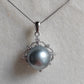 'Modern Rococo' necklace genuine tahitian south sea pearl 10.9mm